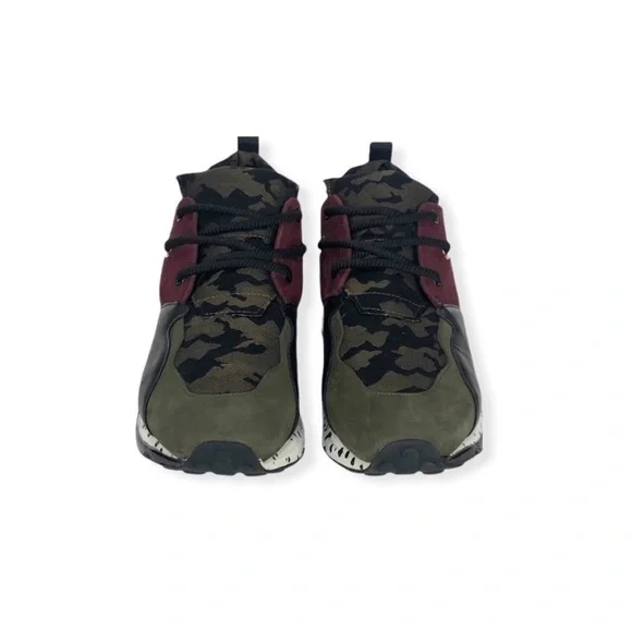 Steve Madden Women’s Cliff Sneakers Camouflage Olive Green Black 9.5 - Picture 4 of 7